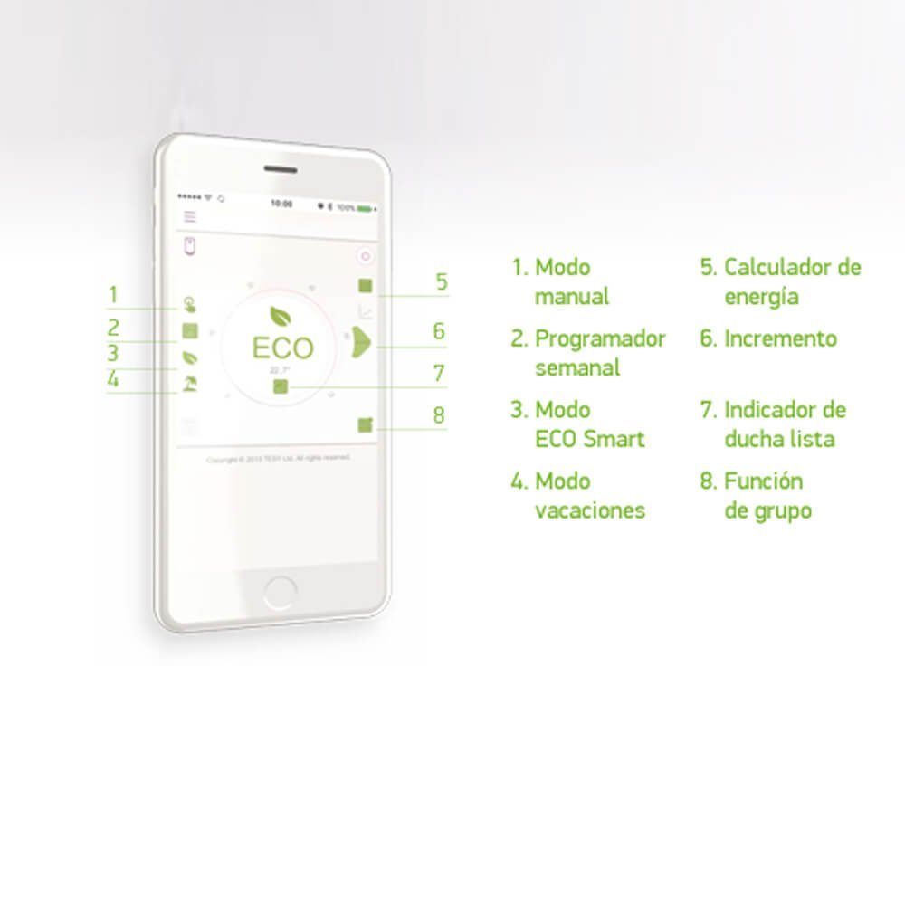 Termo eléctrico TESY Modeco Cloud 50 litros WiFi - Imagen 4