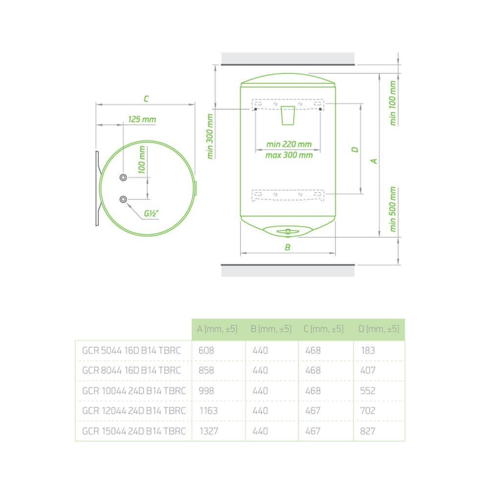 Termo Anticalc Reversible TESY 80L - Imagen 3