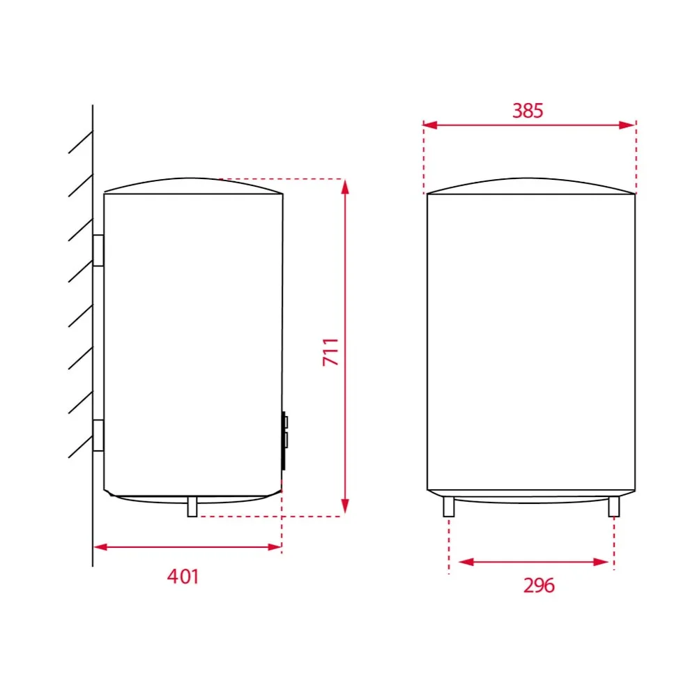 Termo eléctrico Teka 50l EWH 50 H multiposición - Imagen 2